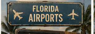 Florida Airports vintage sign
